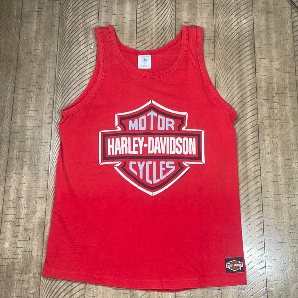 Vintage 1990s mens small Harley Davidson Harrisburg Pennsylvania tank top
